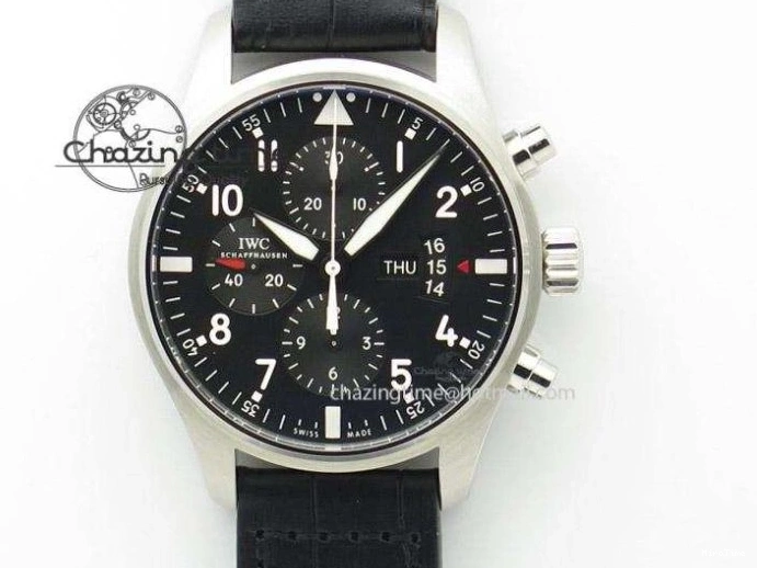 MIROTIME 0819 FastDry Portugieser Chronograph IW371615 ZF Best Edition Green Dial on SS Bracelet A7750 (Slim Movement) 7038